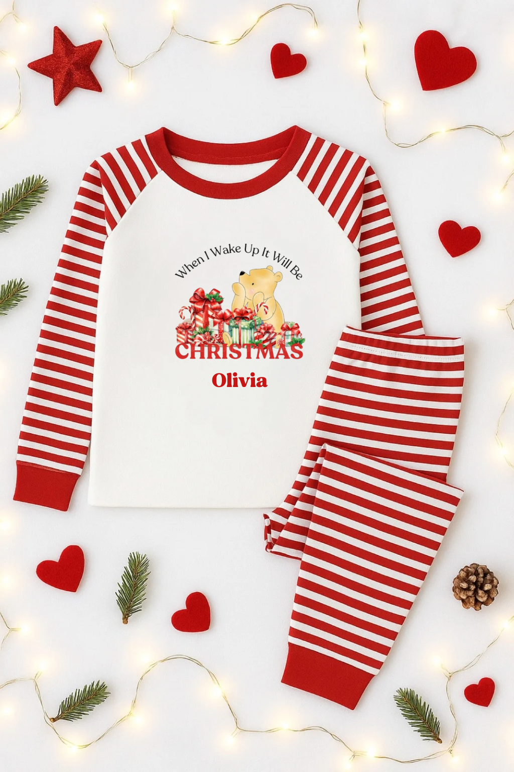 Personalised Christmas pyjamas- Winnie
