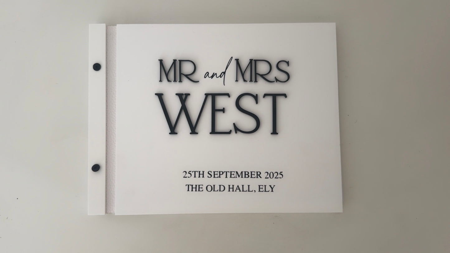 Acrylic Guest Book