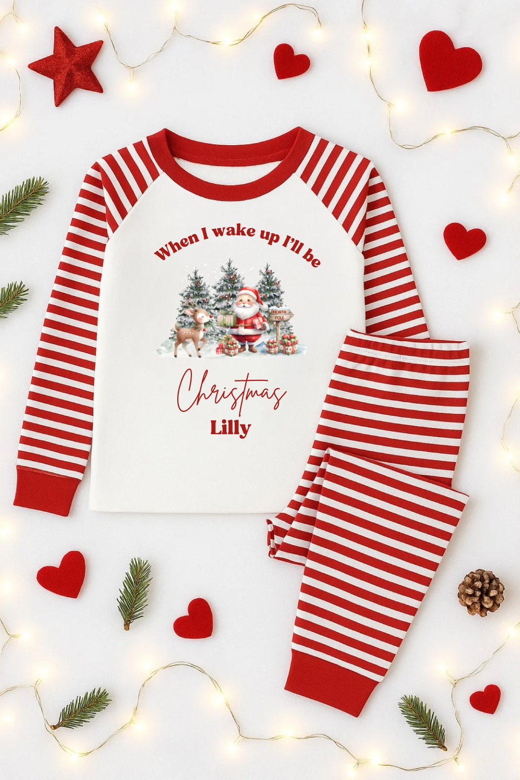 Personalised Christmas pyjamas- santa