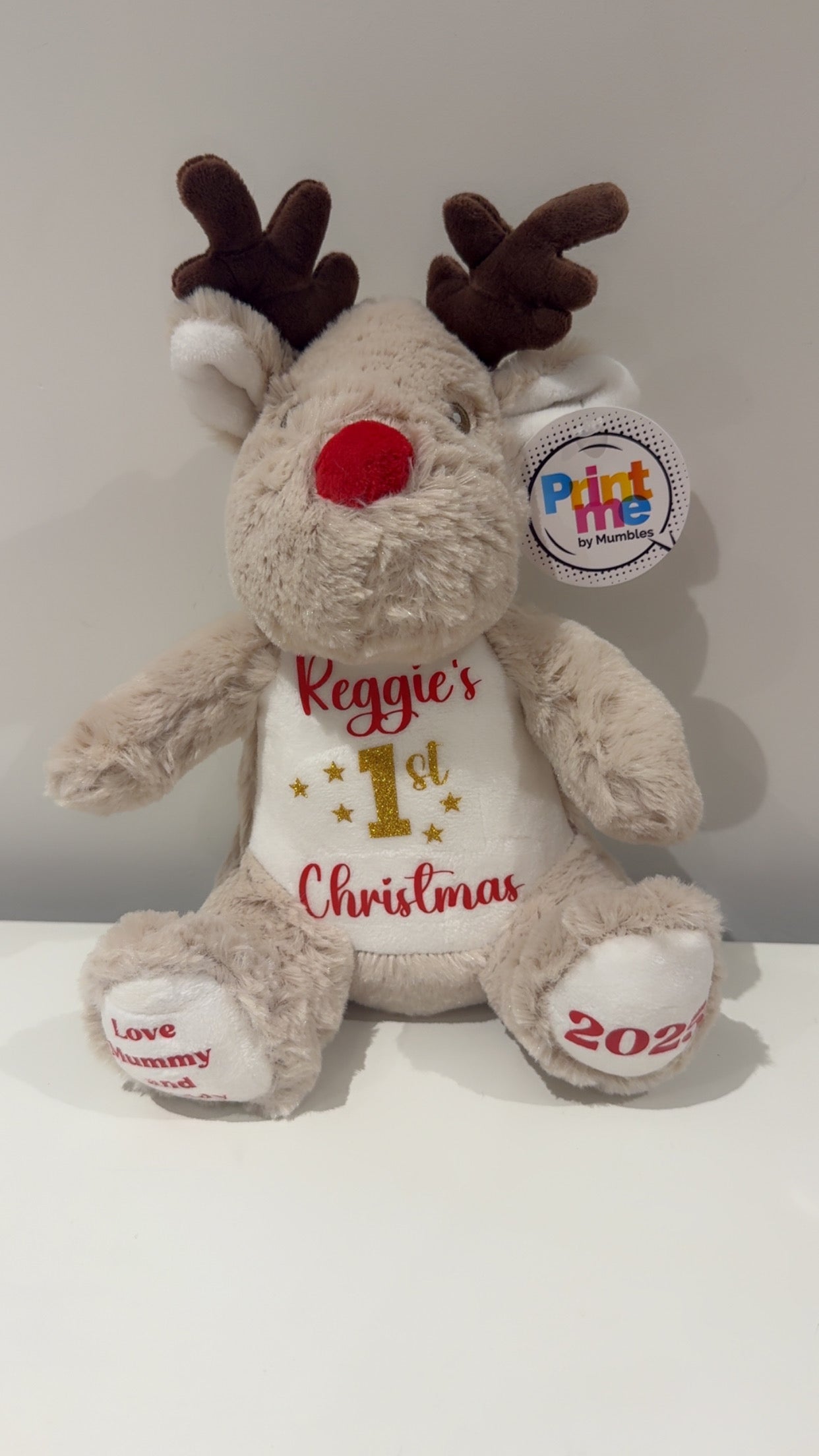 Personalised Christmas Reindeer - My First Christmas
