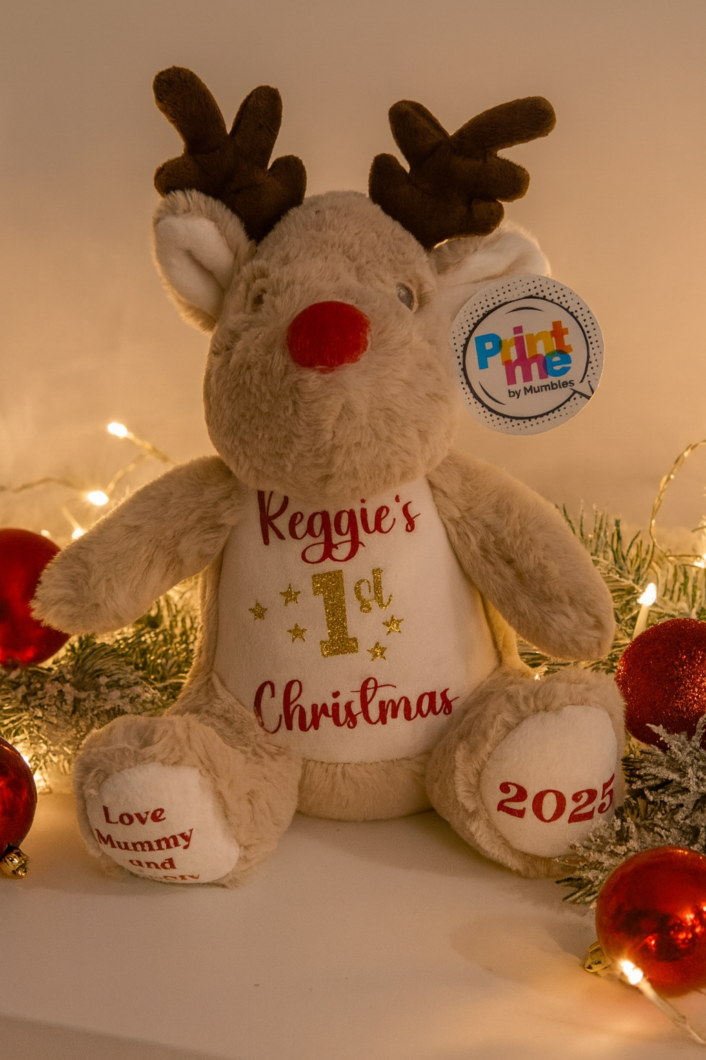 Personalised Christmas Reindeer - My First Christmas
