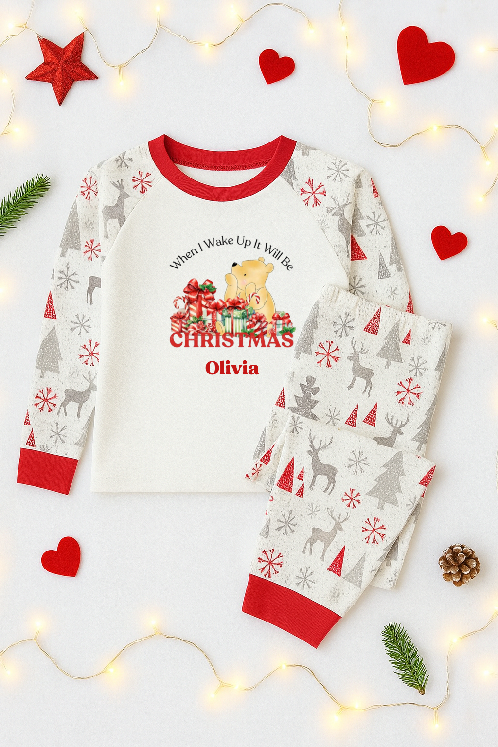 Personalised Christmas pyjamas- Winnie