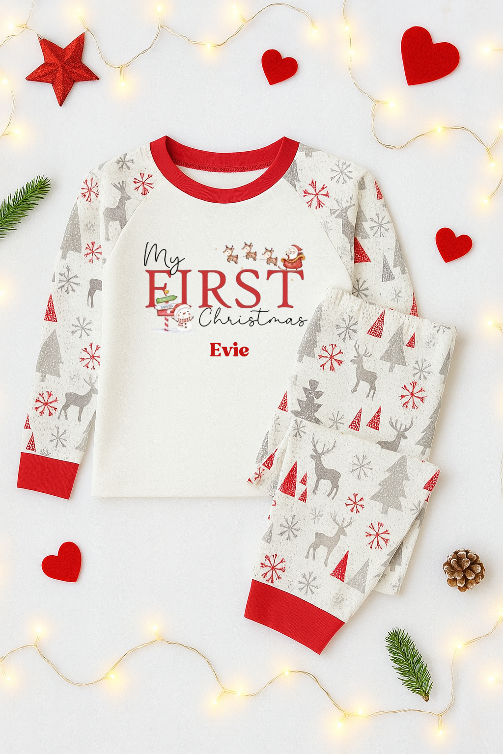 Personalised Christmas pyjamas- First Christmas