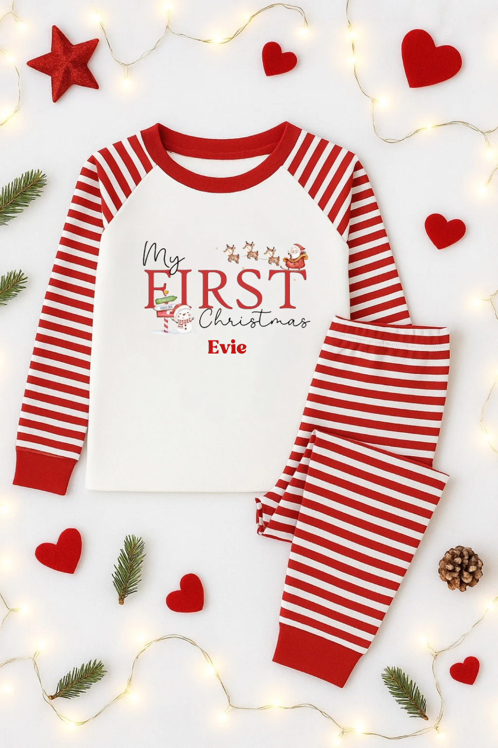 Personalised Christmas pyjamas- First Christmas