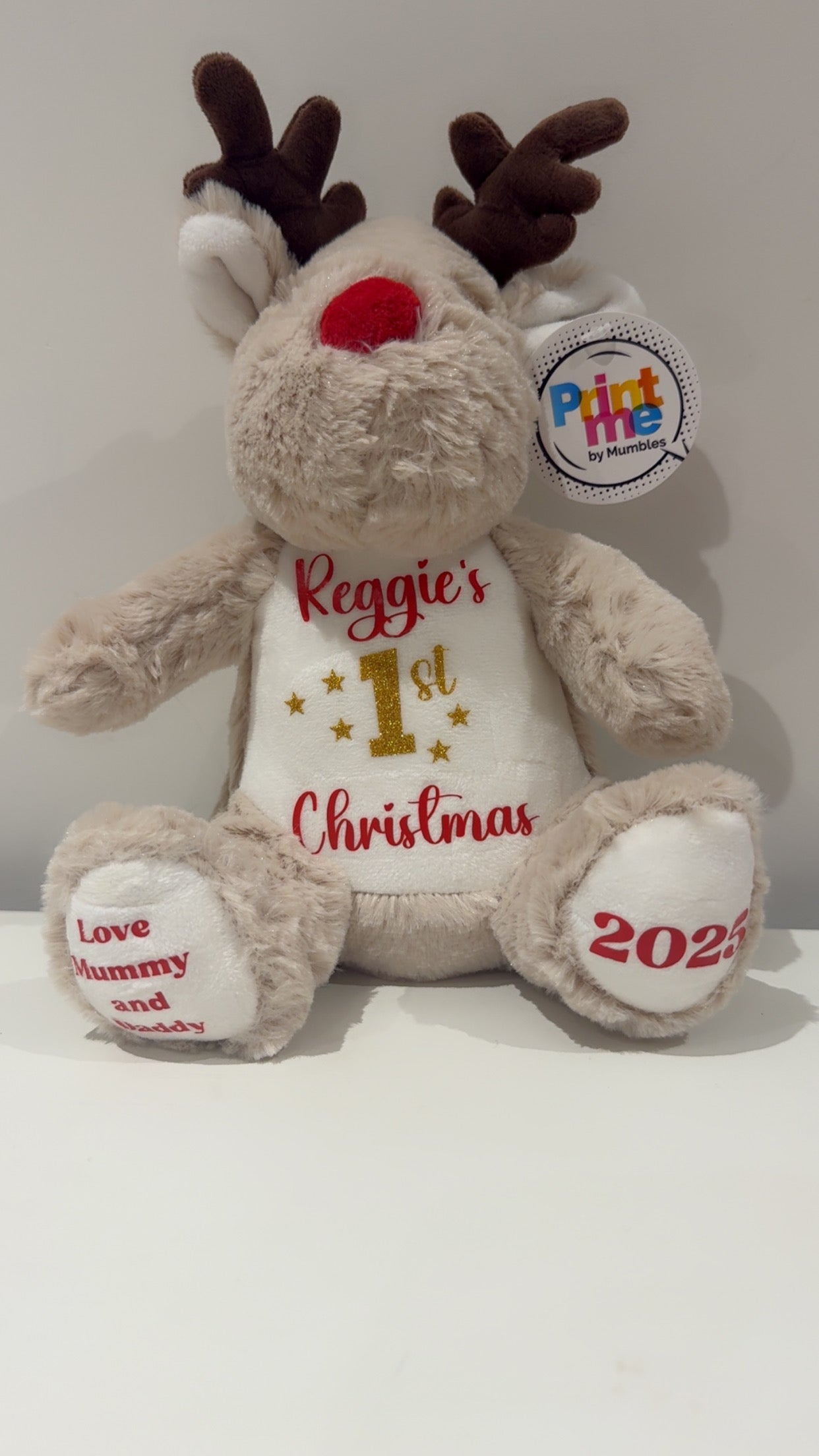 Personalised Christmas Reindeer - My First Christmas