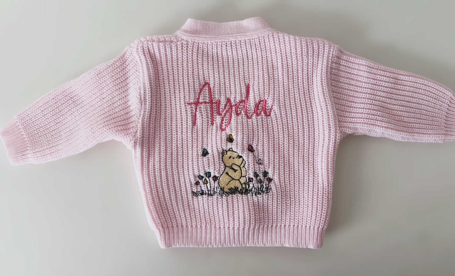 Dandelion clothing knitted cardigan hang- bear with butterflies