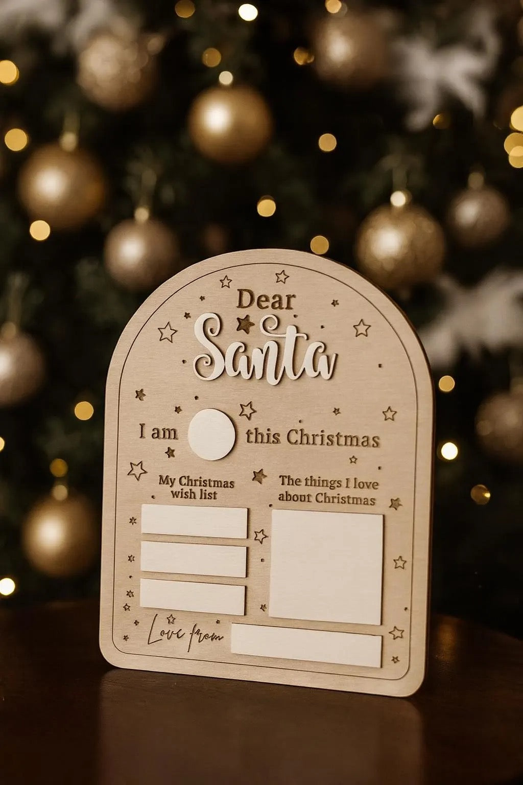 Dear Santa Christmas board