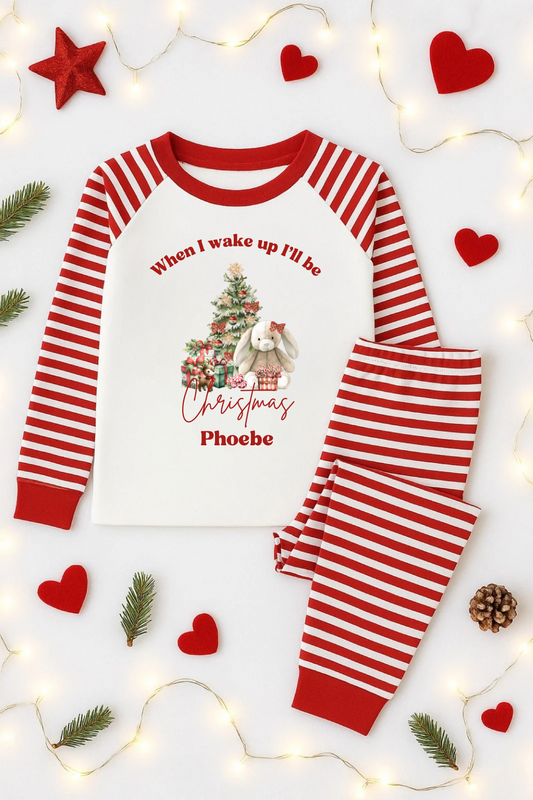 Personalised Christmas pyjamas- Rabbit 2
