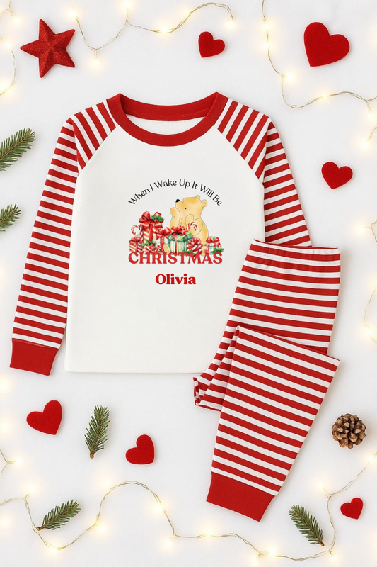 Personalised Christmas pyjamas- Winnie