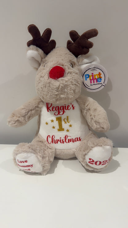 Personalised Christmas Reindeer - My First Christmas