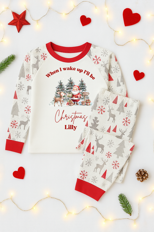 Personalised Christmas pyjamas- santa