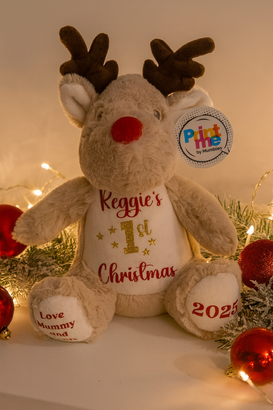 Personalised Christmas Reindeer - My First Christmas