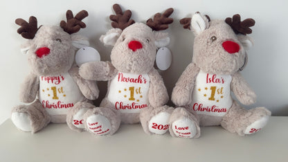 Personalised Christmas Reindeer - My First Christmas