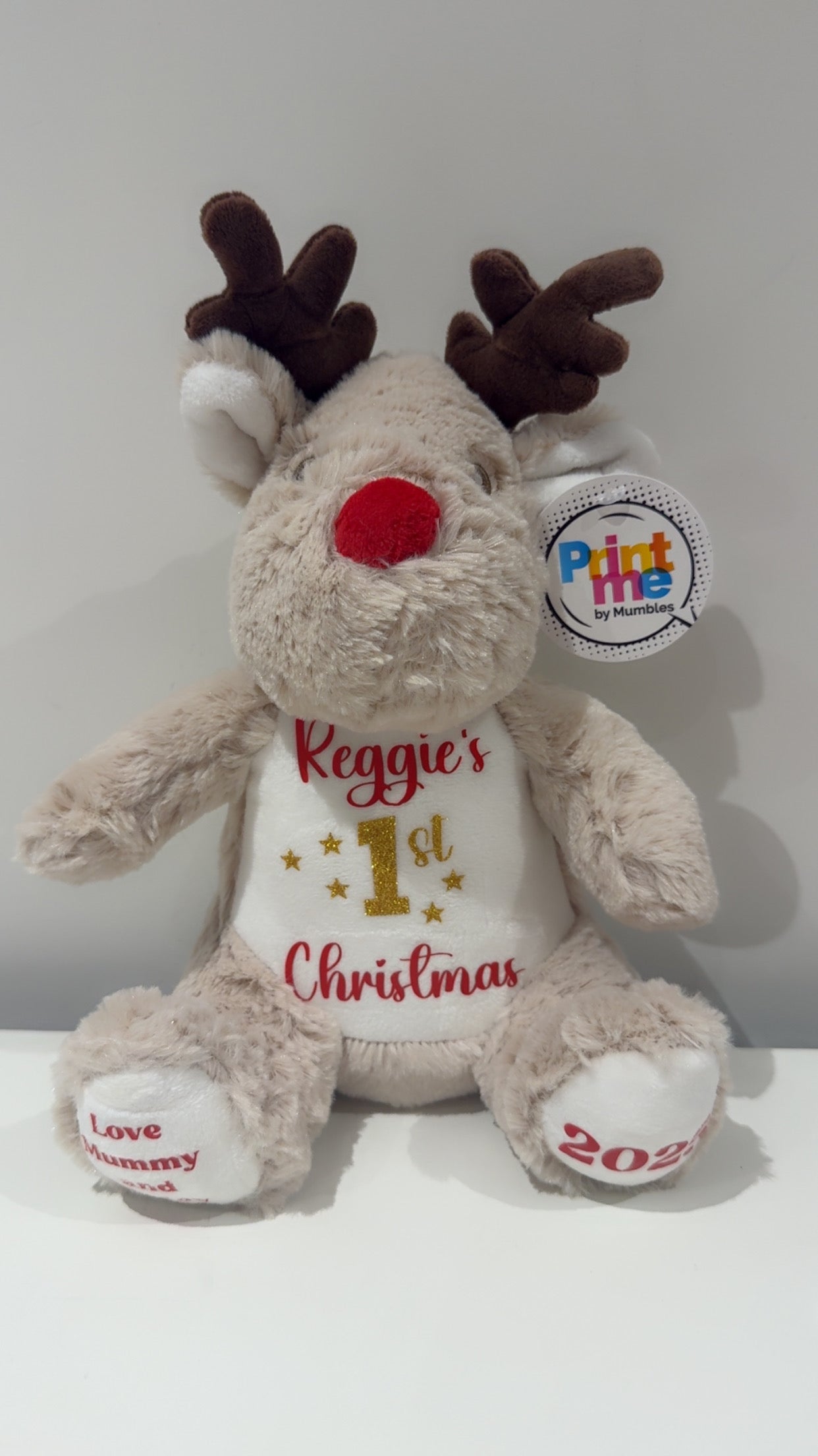 Personalised Christmas Reindeer - My First Christmas