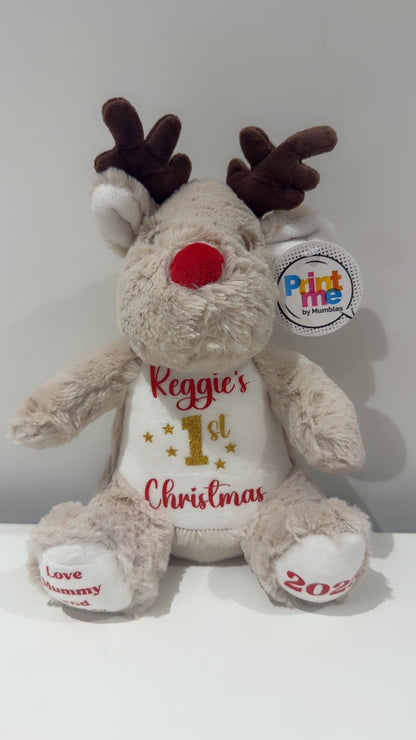 Personalised Christmas Reindeer - My First Christmas