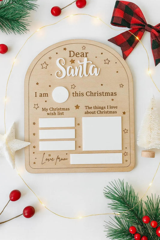 Dear Santa Christmas board